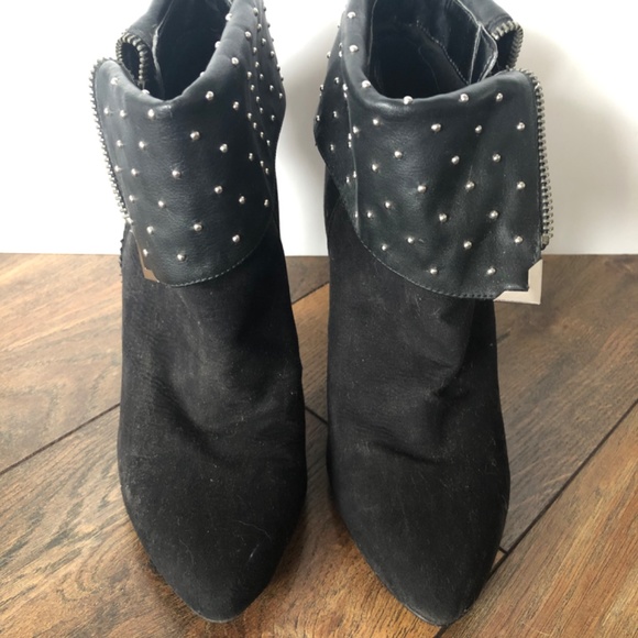 Black silver studded boots - Picture 2 of 6